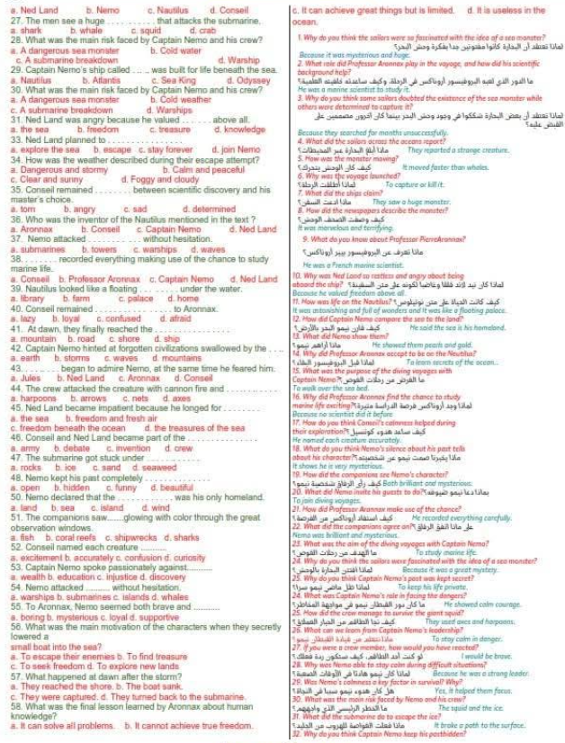 مراجعة ليلة الامتحان انجليزي تالته اعدادي4 مراجعة ليلة الامتحان انجليزي تالته اعدادي4